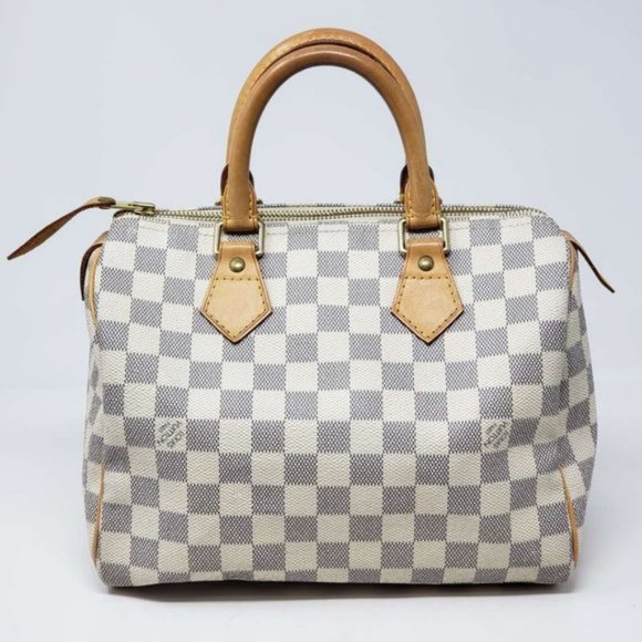 AUTH Louis Vuitton Damier Azur Speedy 25 Hand Bag - Picture 3 of 13